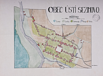 Plán obnoveného Sezimova Ústí od Antonína Svatoše